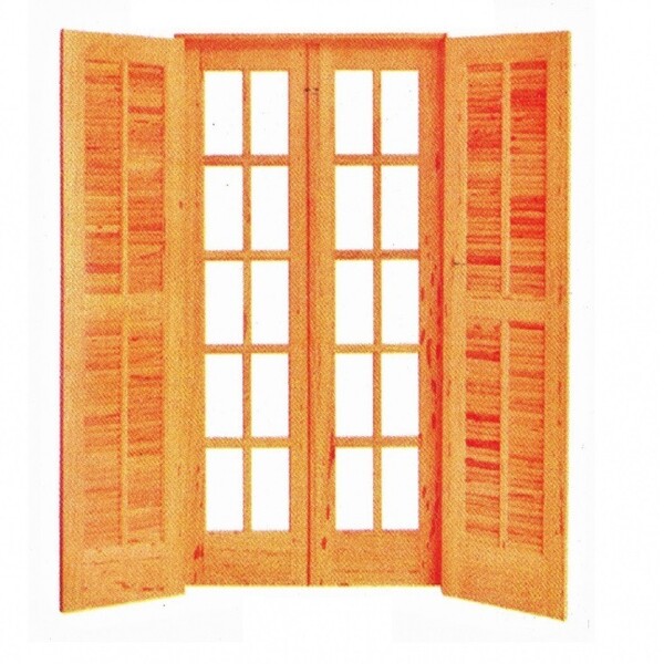 Porta Abrir A/a Reta - 4 Folhas - Angelim Medida Final (altur