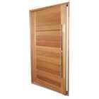 Porta Ad01 Montada Em Madeira Maciça Tauari Mapaf 60cm X 210cm