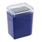 Porta Algodão Azul em Plástico Petala Martiplast