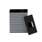 Porta Algodão Branco e Preto em Acrílico Mono Chrome 3 Sensea