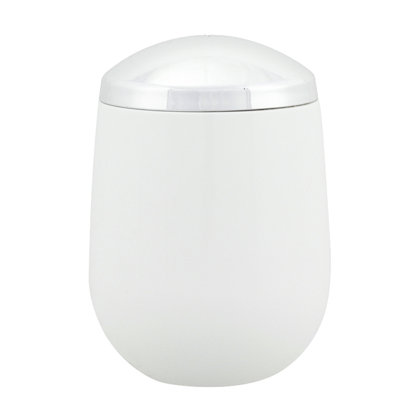 Porta Algodão Branco em Plástico Cromo Belly Martiplast