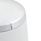 Porta Algodão Branco em Plástico Cromo Belly Martiplast