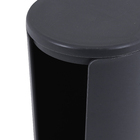 Porta Algodão Cilíndrico Cinza Chumbo Serene Coza