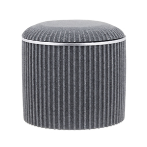 Foto de Porta Algodão de Bancada Cinza Lemnos Oikos