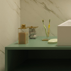 Porta Algodão Clarity Dourado Interdesign