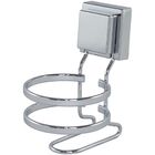 Porta Algodão Com Suporte Cromado Fixação Ventosa - Rosa Claro