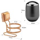 Porta Algodão Com Suporte Rose Gold  Fixação Ventosa - Grafite