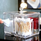 Porta Algodão Cotonete Acrílico C/ Divisória 09