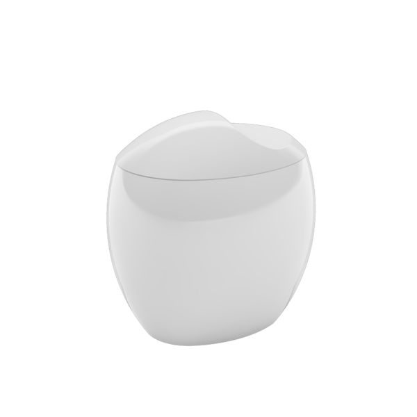 Porta-algodão/cotonetes Spoom - Bc 10 8 X 10 6 X 8 5 Cm Branc