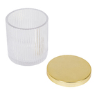 Porta Algodão de Bancada para Banheiro Vidro Transparente Gatsby Sensea