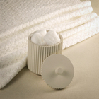 Porta Algodão de Bancada para Banheiro Resina Trench Glamour Sensea