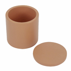 Porta Algodão de Resina com Tampa Minimalista Terracota Oikos