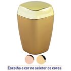 Porta Algodão E Cotonete Lavabo Luxo - Dourado