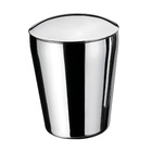 Porta Algodão E Cotonetes Inox Organizador De Banheiro Prata