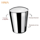 Porta Algodão E Cotonetes Inox Organizador De Banheiro Prata