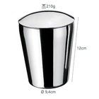 Porta Algodão E Cotonetes Inox Organizador De Banheiro Prata