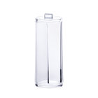 Porta Algodão Em Disco Redondo Organizador Acrílico Transpare