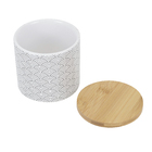 Porta Algodão Marrom em Cerâmica Okino Sensea