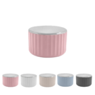 Porta Algodão Ou Cotonete Com Tampa Banheiro Groove Ou - Rosa