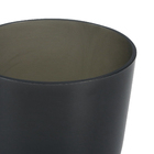 Porta Algodao Oval Preto Plástico Bulky Coza