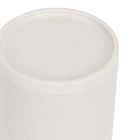 Porta Algodão Plástico Redondo Bege Dórica Ou