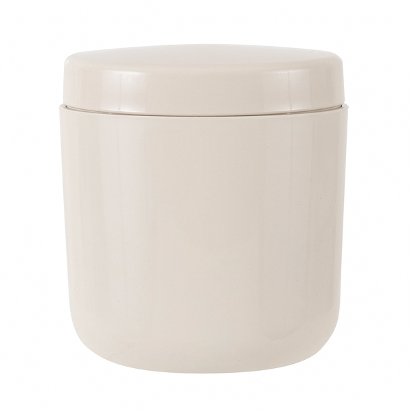 Porta Algodão Plástico Redondo Bege Flora Green Planet Coza