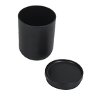 Porta Algodão Plástico Redondo Preto Bold Ou