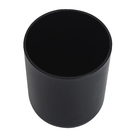 Porta Algodão Plástico Redondo Preto Bold Ou