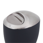 Porta Algodão Plástico Redondo Preto Spoom Coza