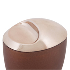 Porta Algodão Plástico Redondo Rose Gold Spoom Coza