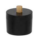 Porta Algodão Preto em Plástico Scandi Sensea