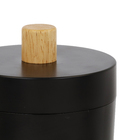 Porta Algodão Preto em Plástico Scandi Sensea