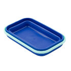 Porta Alimentos Retratil - Flexivel - Azul