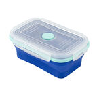 Porta Alimentos Retratil - Flexivel - Azul