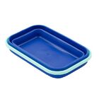 Porta Alimentos Retratil - Flexivel - Azul