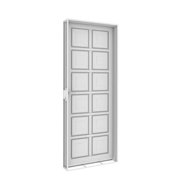 Porta Almofada De Aço Galvanizado Dupla Branco Direita - 215x