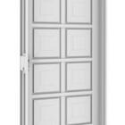 Porta Almofada De Aço Galvanizado Dupla Branco Direita - 215x