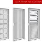 Porta Almofada De Aço Galvanizado Dupla Branco Esquerda - 215