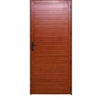 Porta Alumínio Lambril C/fechadura Madeiro Esquerda 210x90