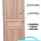 Porta Americana Externa 210x90 Cm Maciça Modelo 7 Almofadas E