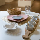 Porta Anéis De Cerâmica Coração Branco 14 5cm X 13 5cm X 3 5c