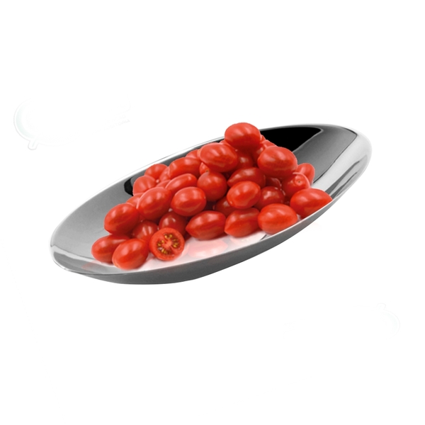 Porta Aperitivo Pizzo Inox Revestido Em Prata