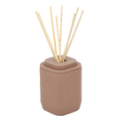 Porta Aromatizador de Ambiente para Banheiro 380mL Plástico Marrom Amêndoa Aura OU