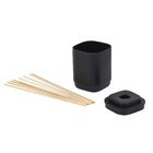 Porta Aromatizador de Ambiente para Banheiro 380mL Plástico Preto Aura OU