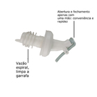 Porta Azeite E Vinagre Bico Dosador 2 Garrafas Condimento Mol