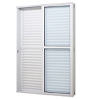 Porta Balcão 210x150 Alumínio Branco 3 Folhas Uma Fixa Durali