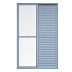 Porta Balcão 3 Folhas Alumínio 2,10 X 1,50 Com Fechadura Bran