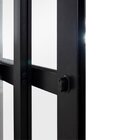 Porta Balcão 3 Folhas Alumínio 2,10 X 1,50 Com Fechadura Preto