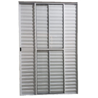 Porta Balcao 3 Folhas Aluminio 2.10x1.20 Branco C/trinco