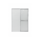 Porta Balcão 3 Folhas Aluminio Branco C/ Trinco 2,10x1,50